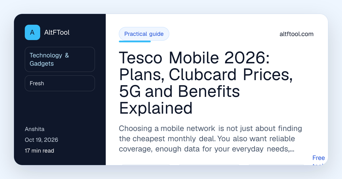 Tesco Mobile 2026: Plans, 5G, Clubcard Prices & | AltFTool